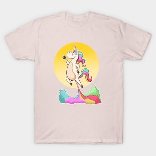 Farting Unicorn, Unicorn Funny Shirt Flying Unicorn T-Shirt